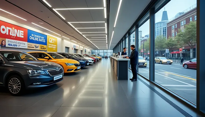 Is it cheaper to rent a car online or in person?