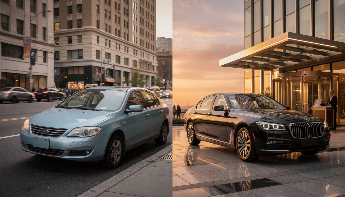 explore the key differences between economy and luxury car rentals, including cost, features, comfort, and ideal usage to help you choose the perfect vehicle for your travel needs.