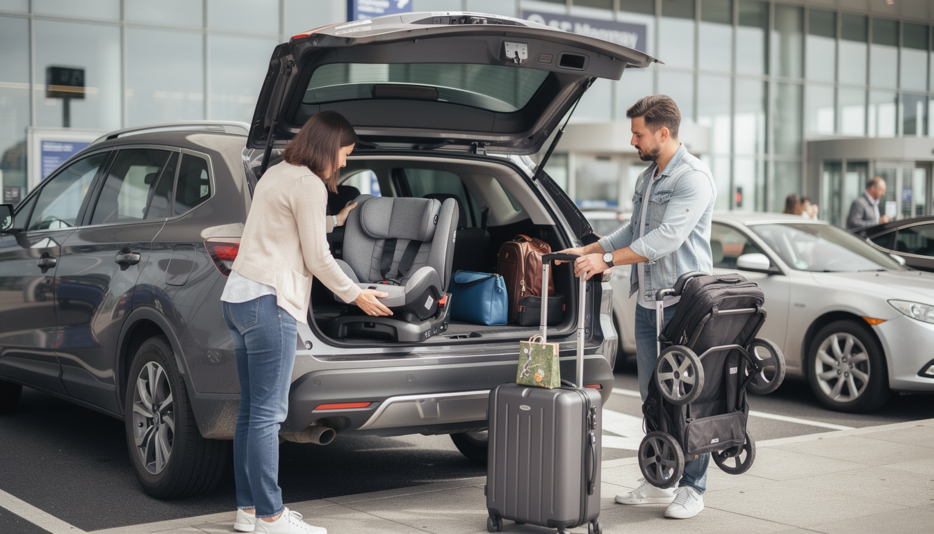 learn how to easily add child seats and other essential equipment to your rental car for a safe and comfortable trip.